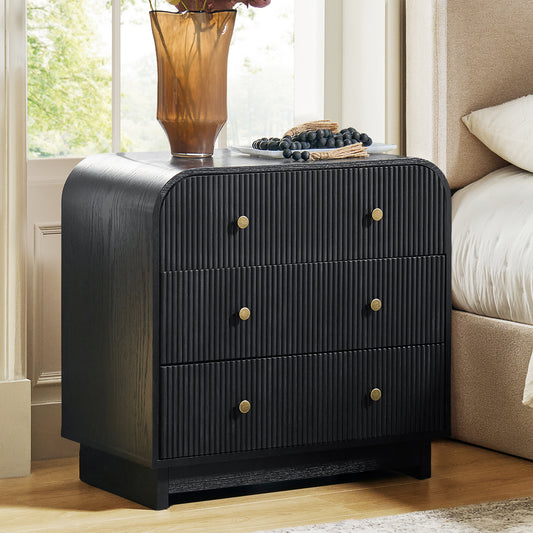 Yanick 3-Drawer Nightstand