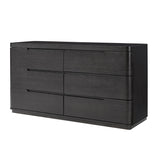 Silvius 6-Drawer Dresser-CHARCOAL