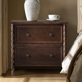 Carol 26"Tall 2-Drawer Nightstand