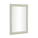 Orpheus 34"X47" Ribbed Faux Stone Rectangular Wall Mirror