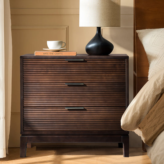 Kirk 3-Drawer Nightstand