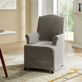Kanrad Slipcover Dining Chair with Casters