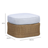 Axel Boucle Outdoor Ottoman