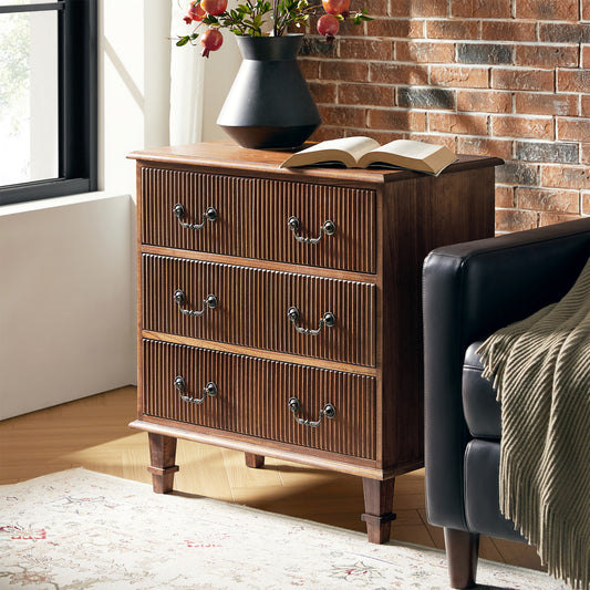 Hippe 3-Drawer Nightstand