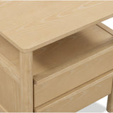 Tyra 22" Ash 2-Drawer Nightstand