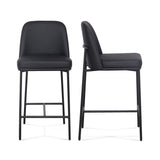 Sydney Performance Vegan Leather Counter Stool - Set of 2