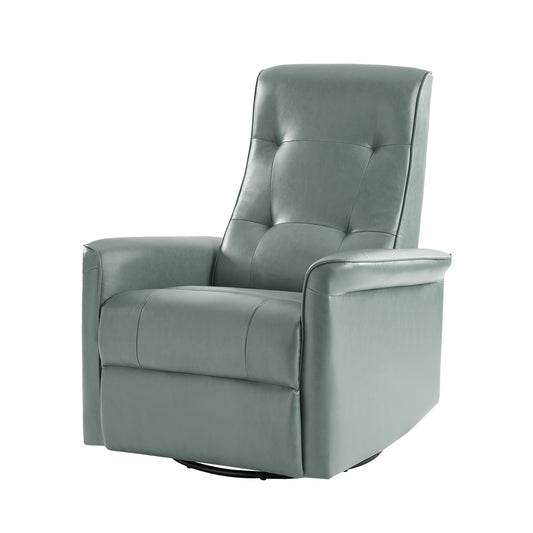 Valentin Vegan Leather Swivel Power Recliner With USB