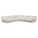 Zenith 5-Piece Contract-Grade Upcycled Fabric Modular L-Sectional