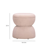Tomlin Ruched Performance Fabric Game Ottoman