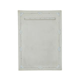 Orpheus 34"X47" Ribbed Faux Stone Rectangular Wall Mirror