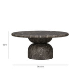 Cynthia 36" Concrete Indoor/Outdoor Coffee Table