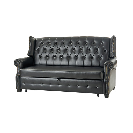 Ruedi Vegan Leather Sleeper Sofa
