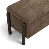 Abby 52" Nubby Fabric Storage Bench