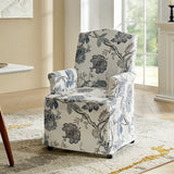 Kanrad Slipcover Dining Chair with Casters