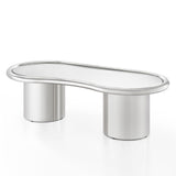 Sorya 51" Chrome Coffee Table