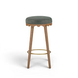 Oodle Performance Vegan Mohair Bar and Counter Stool