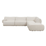 Zenith 5-Piece Contract-Grade Upcycled Fabric Modular Sectional