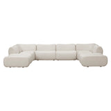 Zenith 8-Piece Contract-Grade Upcycled Fabric Modular U-Sectional