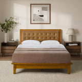 Walter Solid Wood Platform King Bed