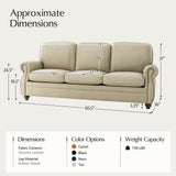 Gerardo Genuine Leather Sofa