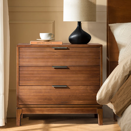 Kirk 3-Drawer Nightstand