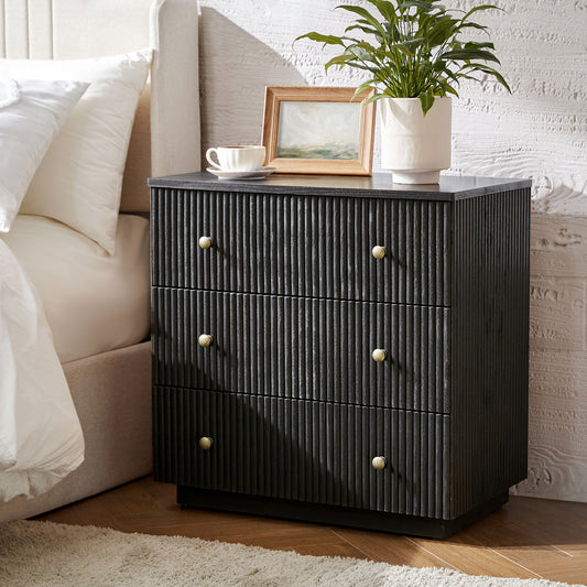 Albert 3-Drawer Nightstand