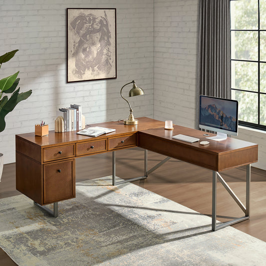 Alfons L Shape Lift Top Office Desk