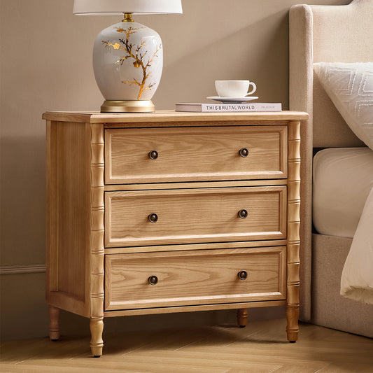 Carol 3-Drawer Nightstand