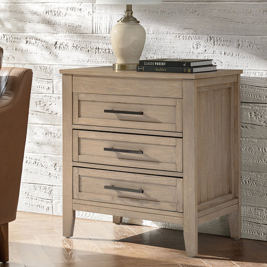 Joachim 3 Drawer Nightstand