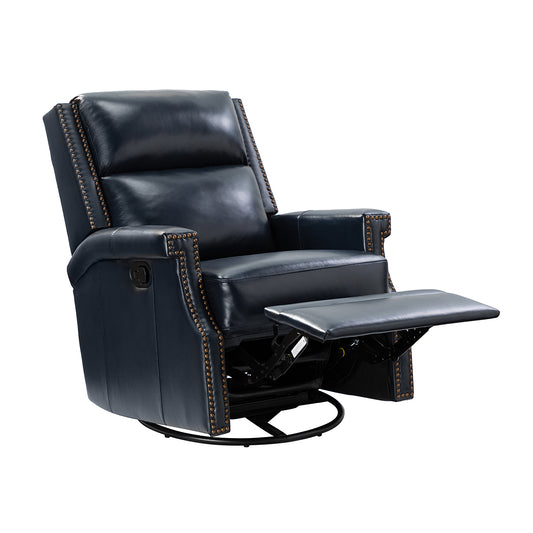 Louise Genuine Leather Swivel Rocker Recliner