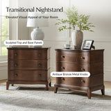 Felix 28"W 3-Drawer Nightstand