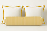 Ticking Stripe Velvet Bolster Pillow Cover