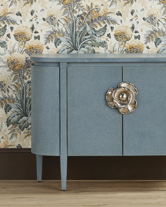 Briallen Blue Demi-Lune Cabinet