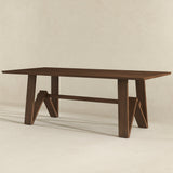 Trimont Rectangular 78" Solid Wood Dining Table
