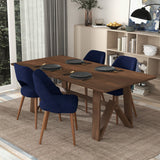 Trimont Rectangular 78" Solid Wood Dining Table