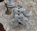 Black Pinstripe Linen Napkins - Set of 4, 8 & More