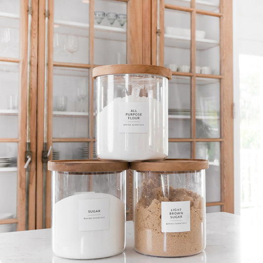 Minimalist Pantry Labels 180 Pack Waterproof