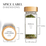 Minimalist Spice Labels in Spanish