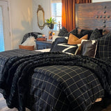 Ruched Rabbit Double-Sided Throw