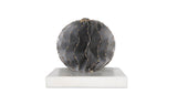 Iron Orb White Marble