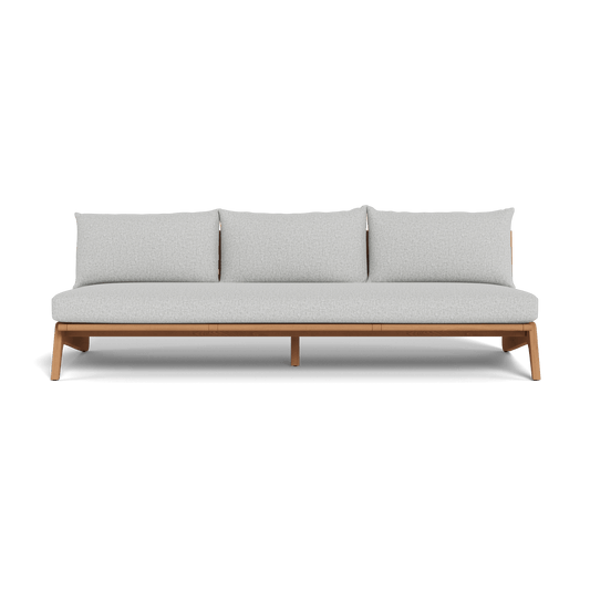 MLB TEAK 3 Seat Armless Sofa