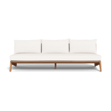 MLB TEAK 3 Seat Armless Sofa