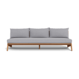 MLB TEAK 3 Seat Armless Sofa