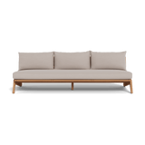 MLB TEAK 3 Seat Armless Sofa