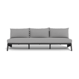 MLB Aluminum 3 Seat Armless Sofa