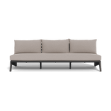 MLB Aluminum 3 Seat Armless Sofa