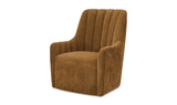 Bowie Swivel Chair Ochre Brown