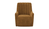 Bowie Swivel Chair Ochre Brown