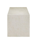 Carson Ivory Terrazzo Bench