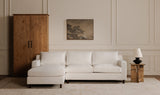 Hutton Left Sectional White
